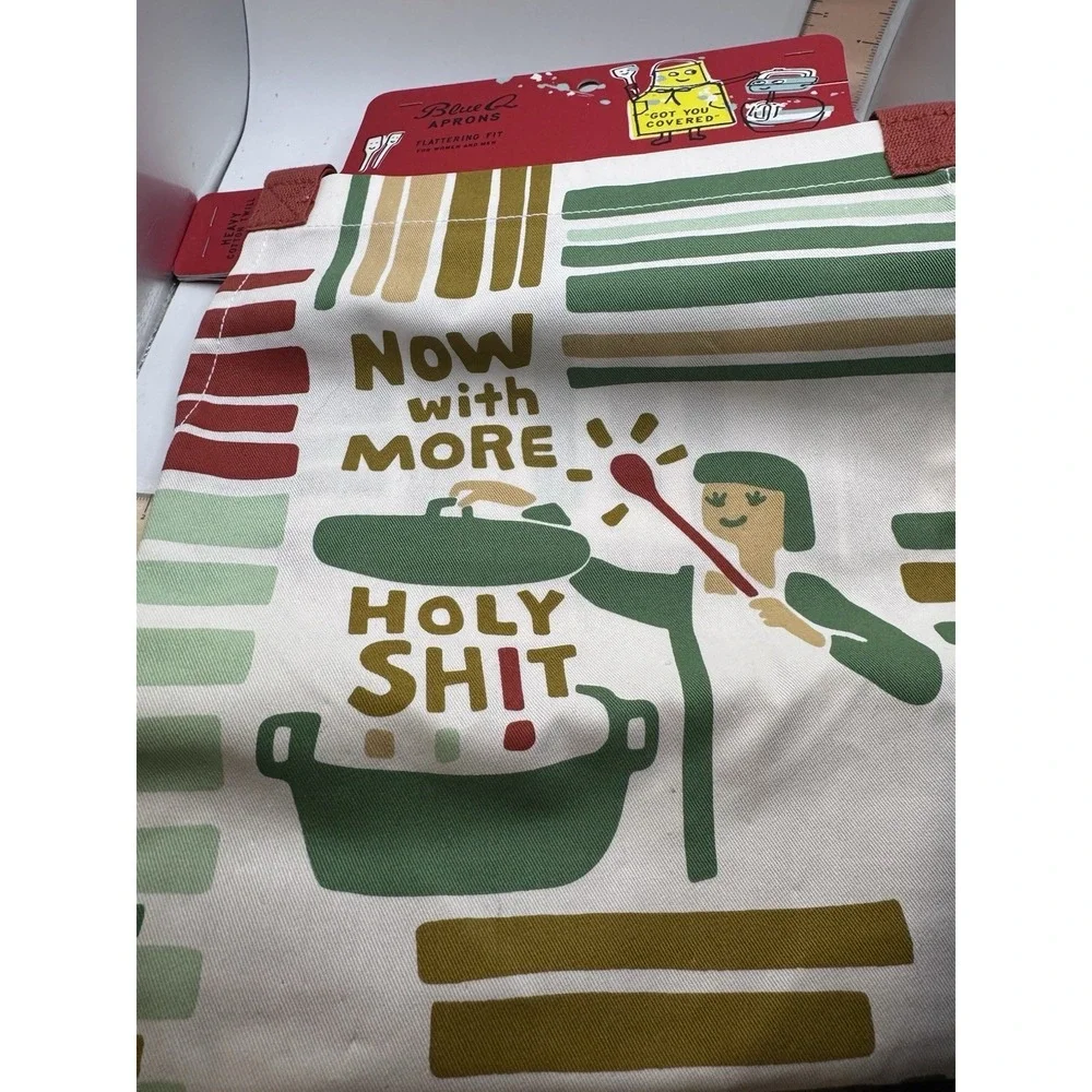 Blue Q Brand Apron 'Now With More Holy Sh*t' 28
